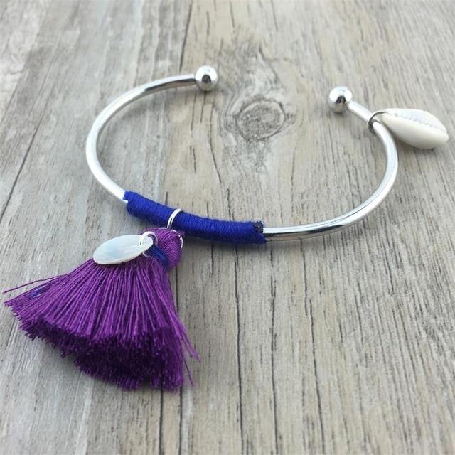 8 Colors Bohemia Tassel Charm Bracelets