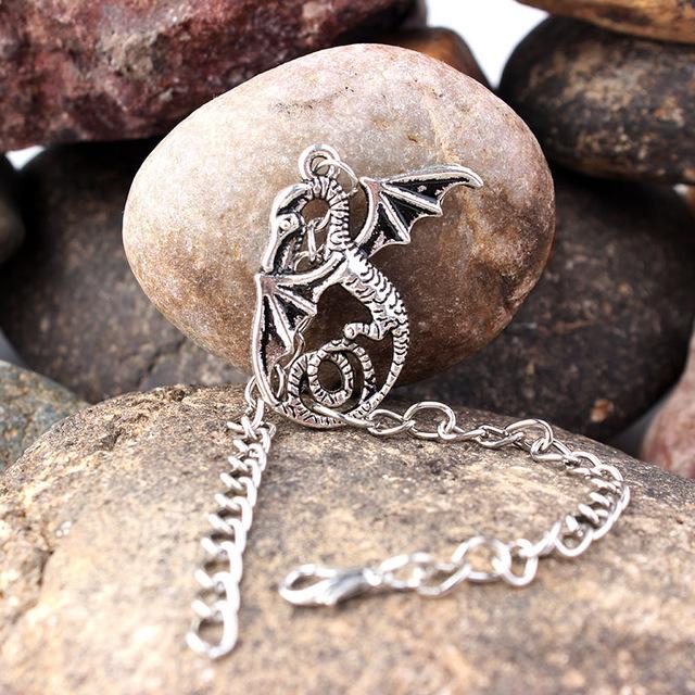 Metal Dragon Octopus Snake Bat Exaggerated Ancient Silver Color Bracelet