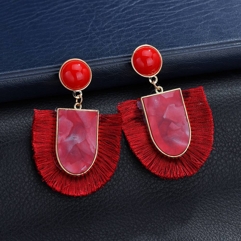 Bohemian Ethnic Tassel Dangle Earrings for Women