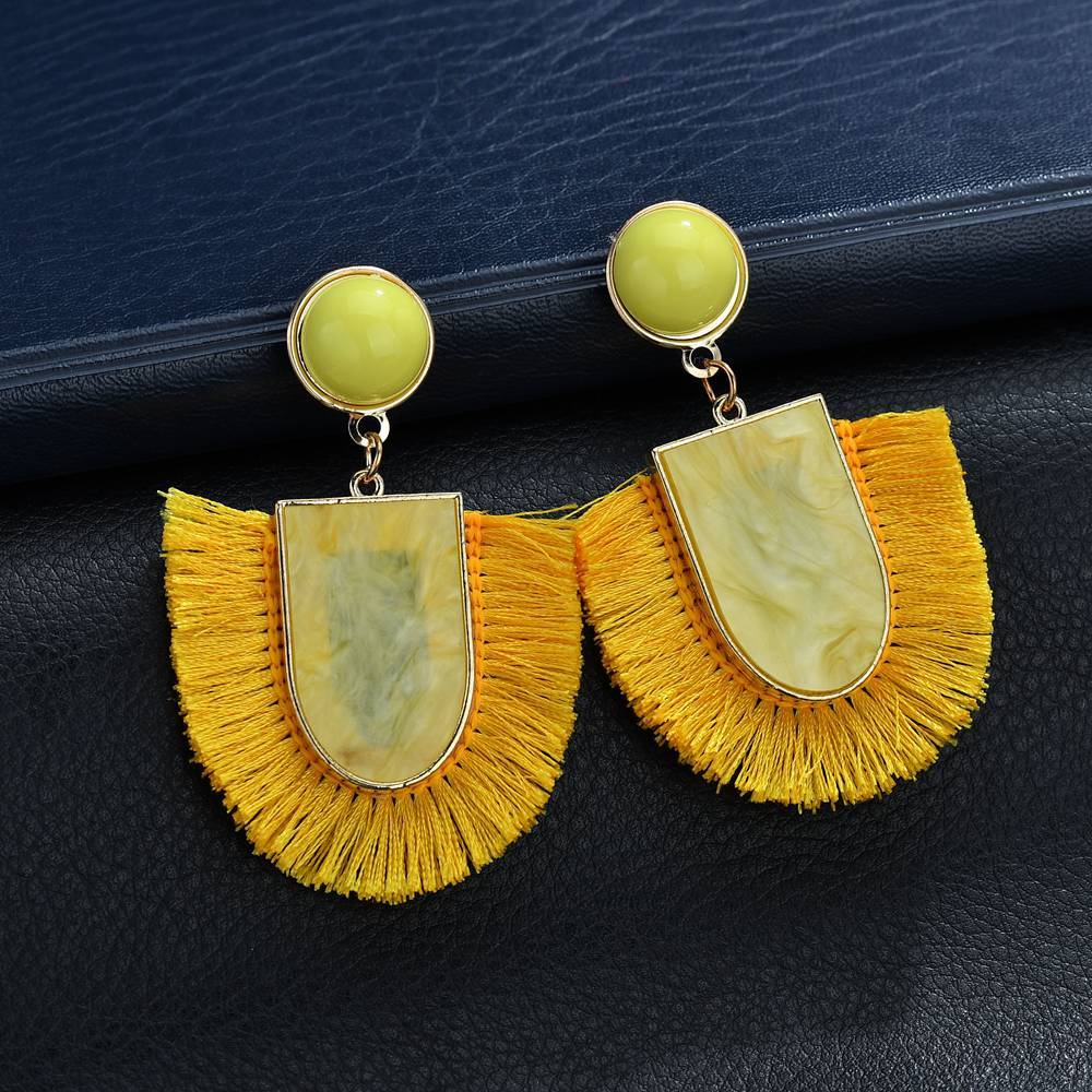 Bohemian Ethnic Tassel Dangle Earrings for Women