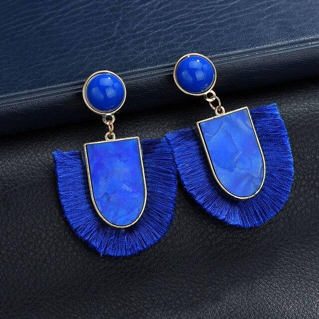 Bohemian Ethnic Tassel Dangle Earrings for Women