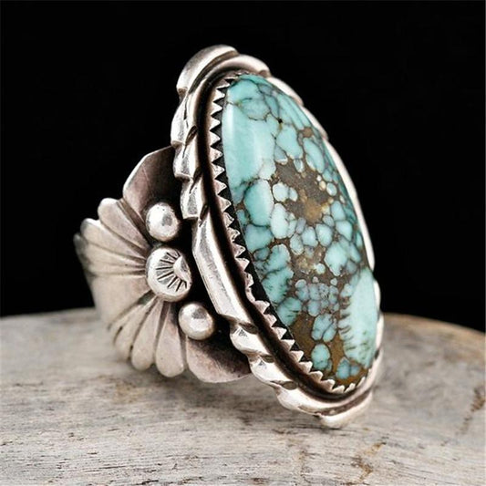 Rings for Women Vintage Jewelry Antique Silver Color