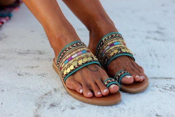 Summer Coin Beach Women Slippers Flip Flops Sandals