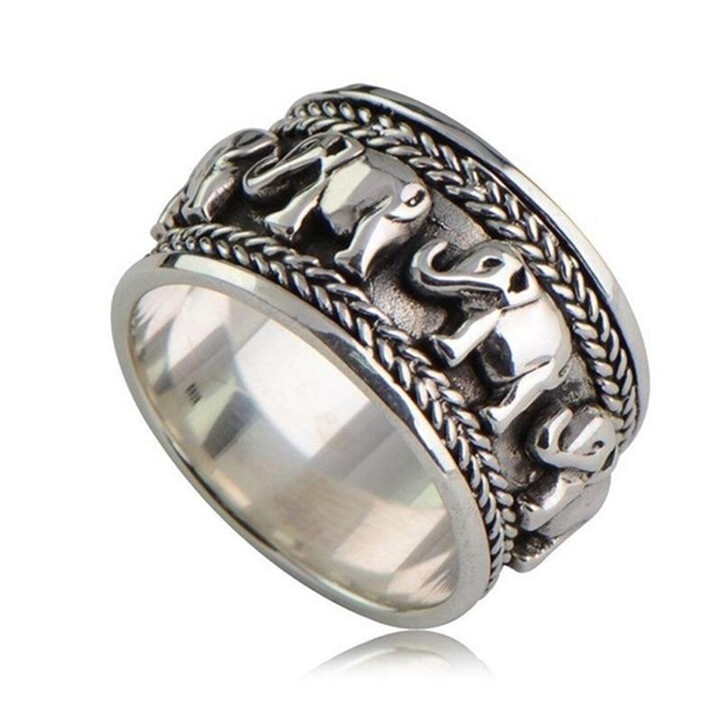 Ethnic Style Classic Elephant Pattern Fashion Ring