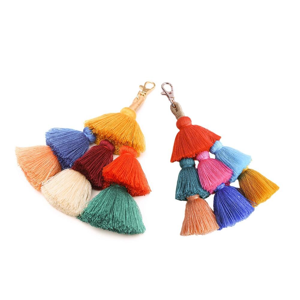 Bohemian Handmade Tassel Keychain Hanging Decor Pendant