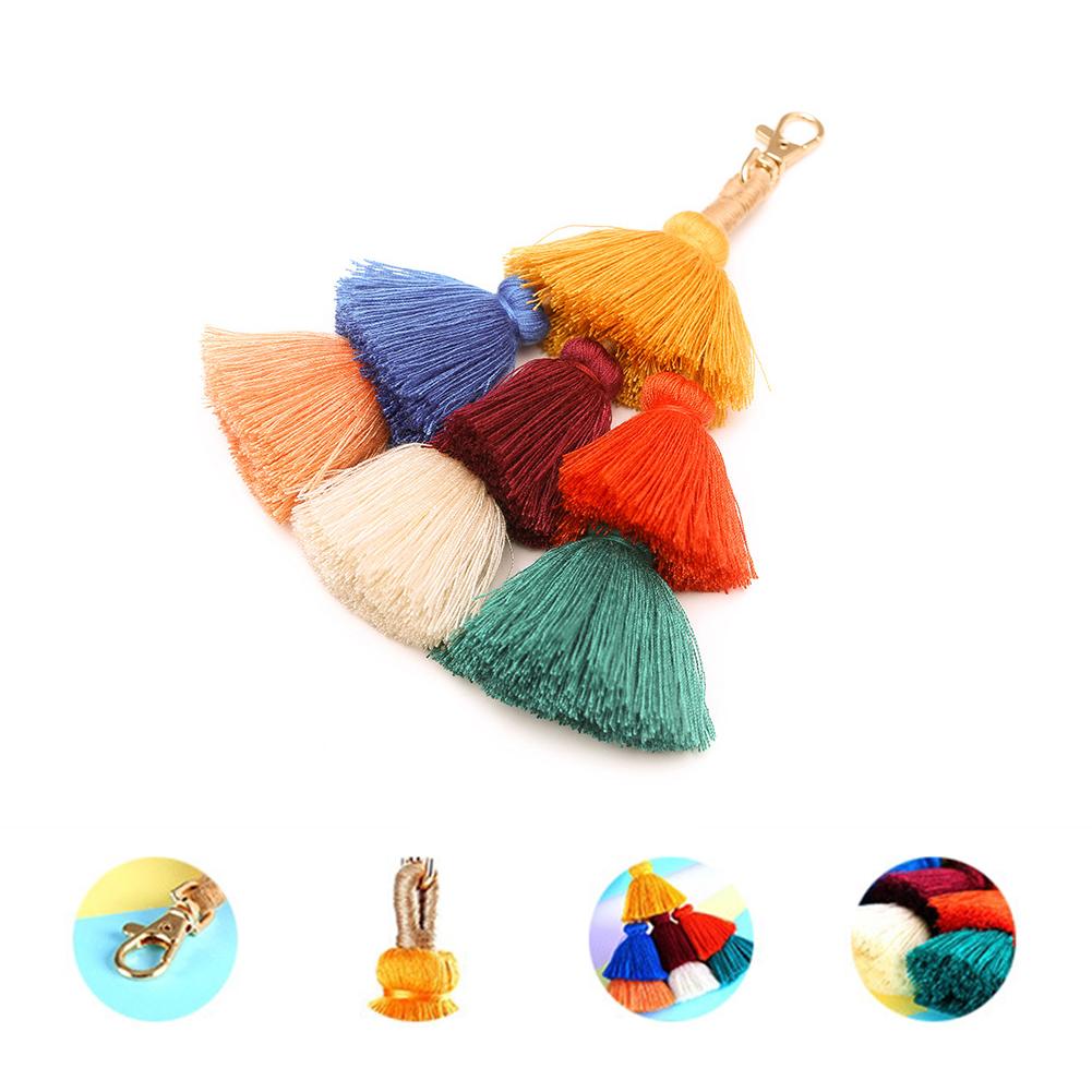 Bohemian Handmade Tassel Keychain Hanging Decor Pendant