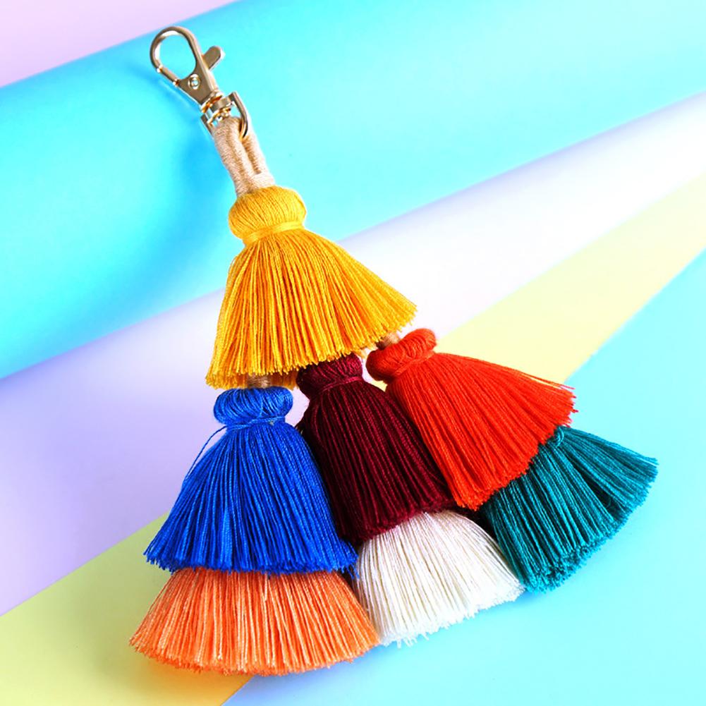 Bohemian Handmade Tassel Keychain Hanging Decor Pendant