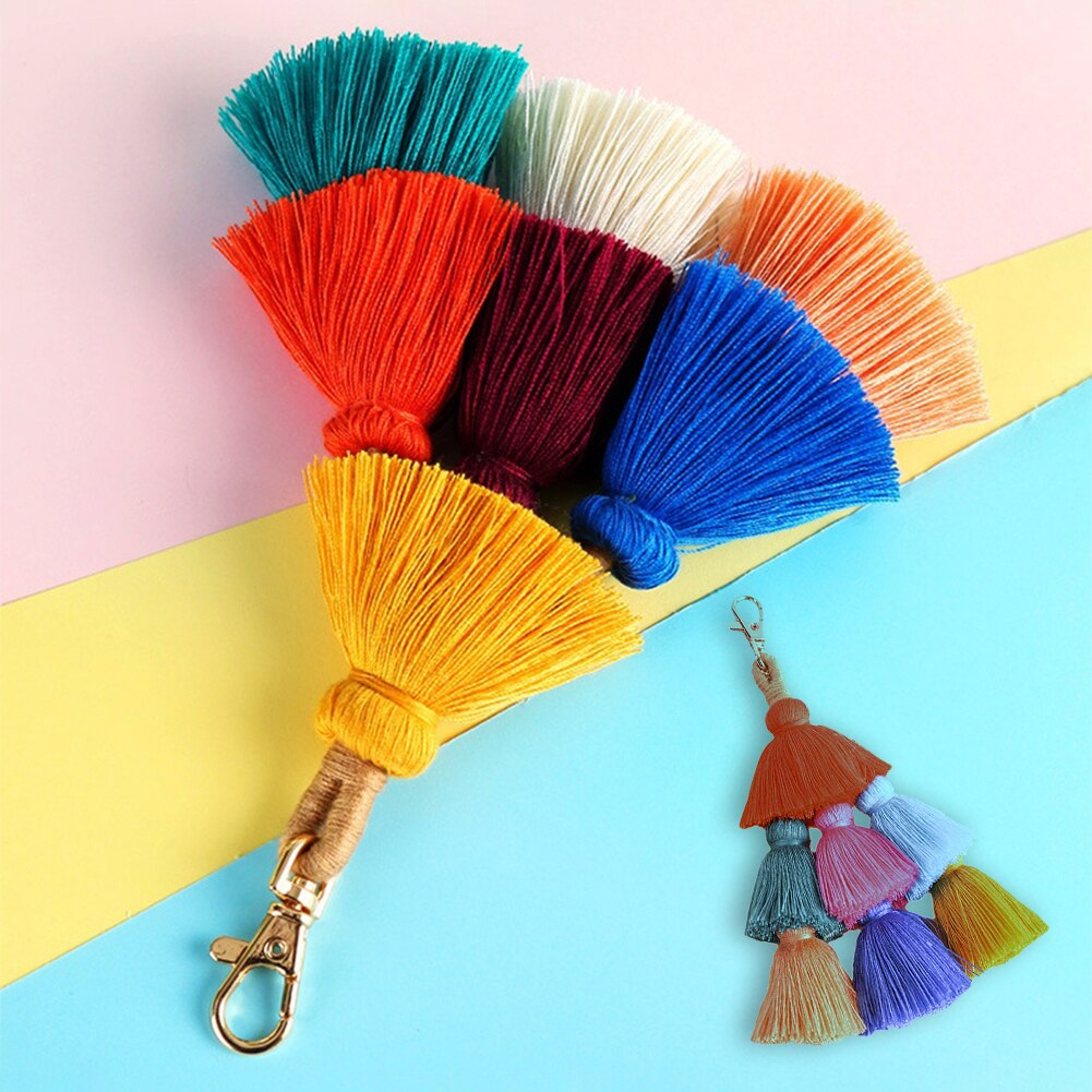 Bohemian Handmade Tassel Keychain Hanging Decor Pendant